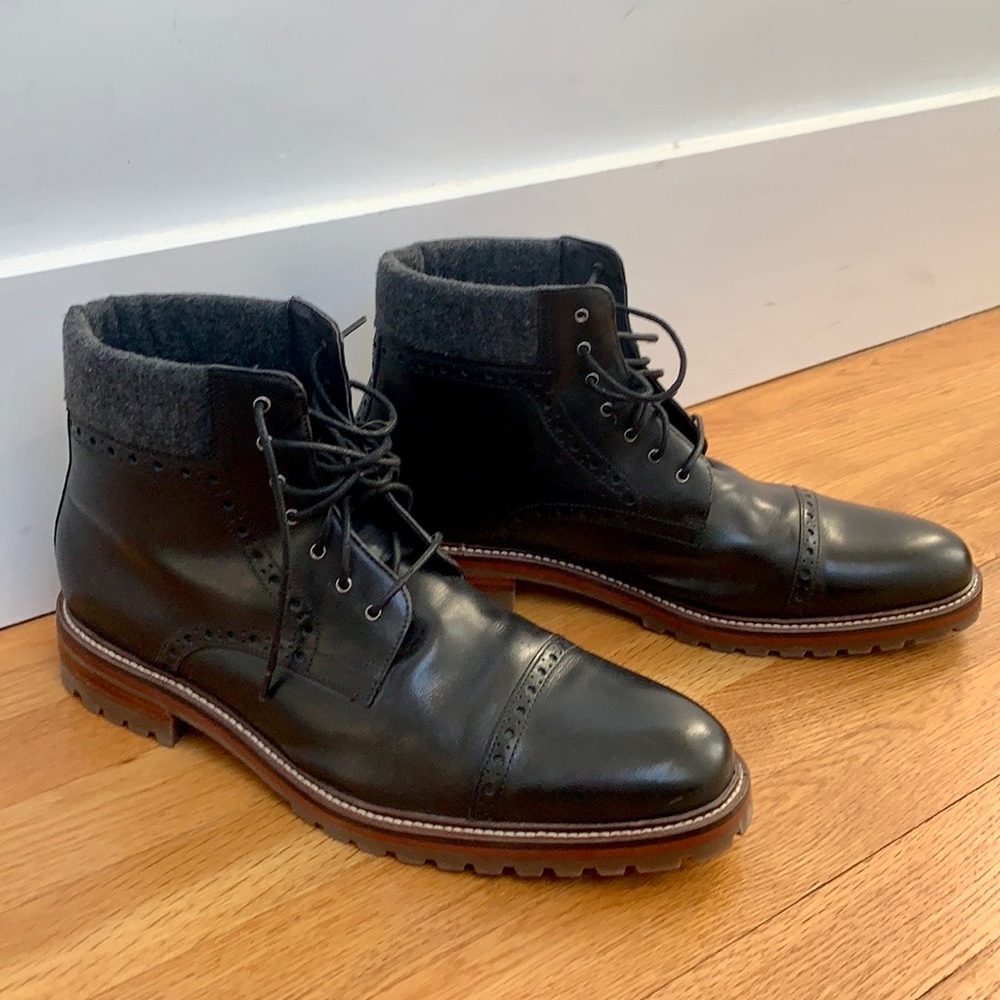 Johnston & Murphy Karnes Cap Toe Boot EUC